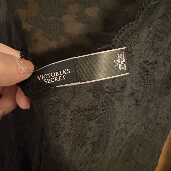 Victoria’s Secret Long Sleeve Lace Chemise Lingerie - Picture 3 of 4